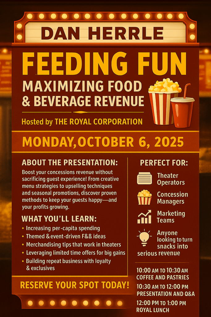 EF&B Live Seminar, Feeding Fun - Maximizing Food & Beverage Revenue  - Santa Fe Springs, CA